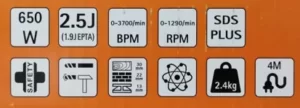 Alternative view of MÁQUINA FURAR SDS-PLUS BH 22E AEG