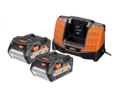 PACK AEG (Berbequim, Rebarbadora, Martelo, Saco, Carregador e 3 Baterias) - Image 5