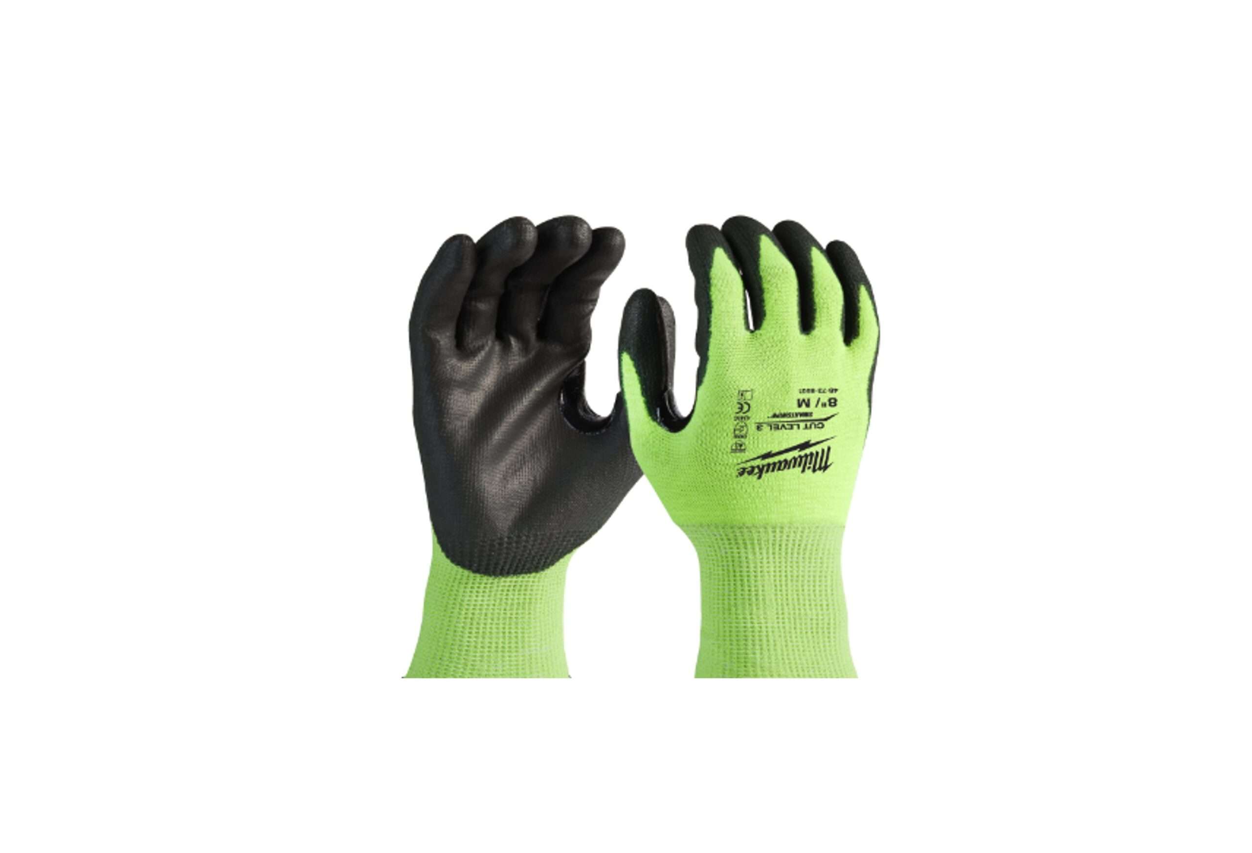 LUVA ANTICORTE ALTA VISIB. NV 3 XL/10 4932478133 "MILWAUKE"