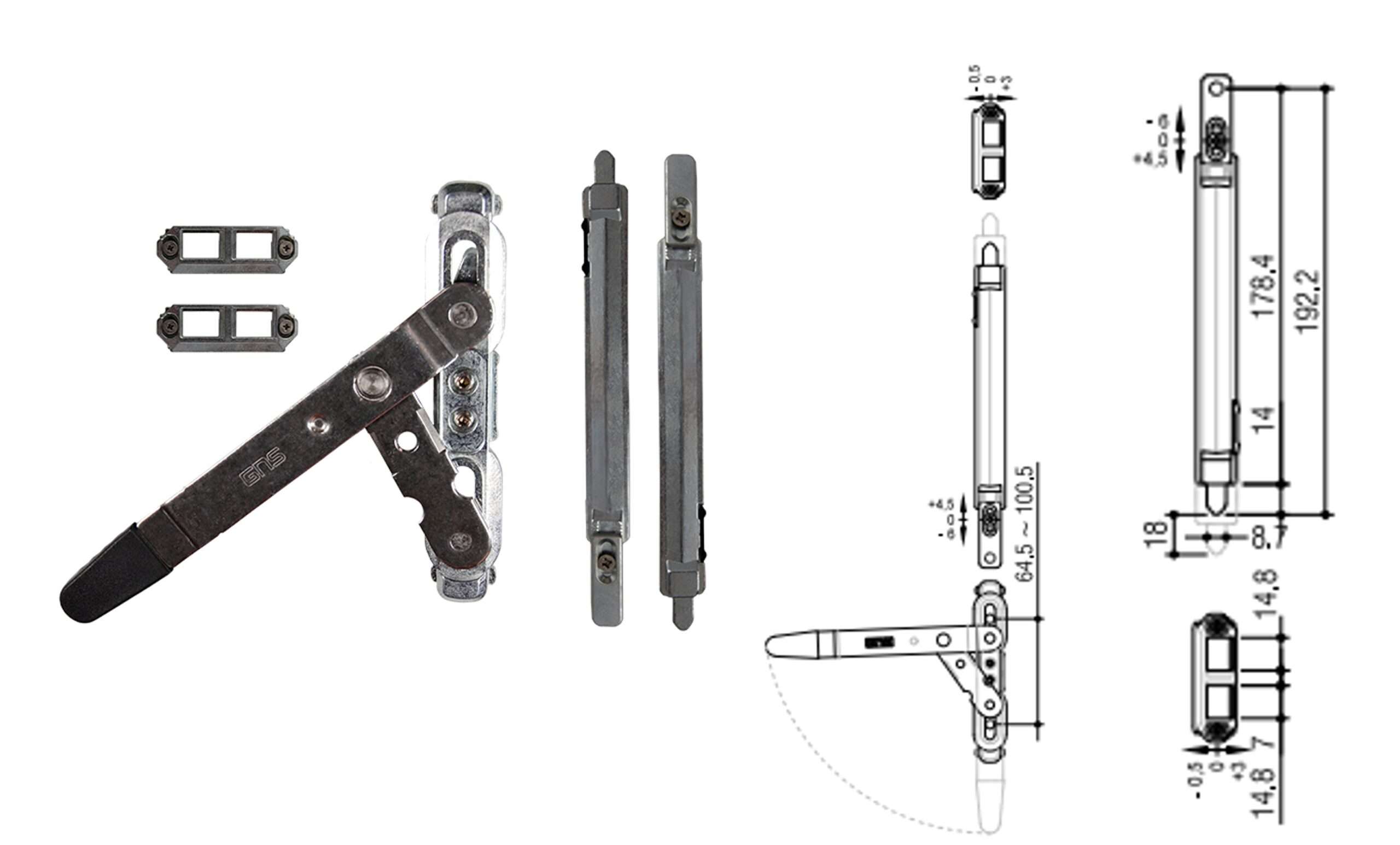 KIT FECHO BIDIRECIONAL REF.7000"GNS"