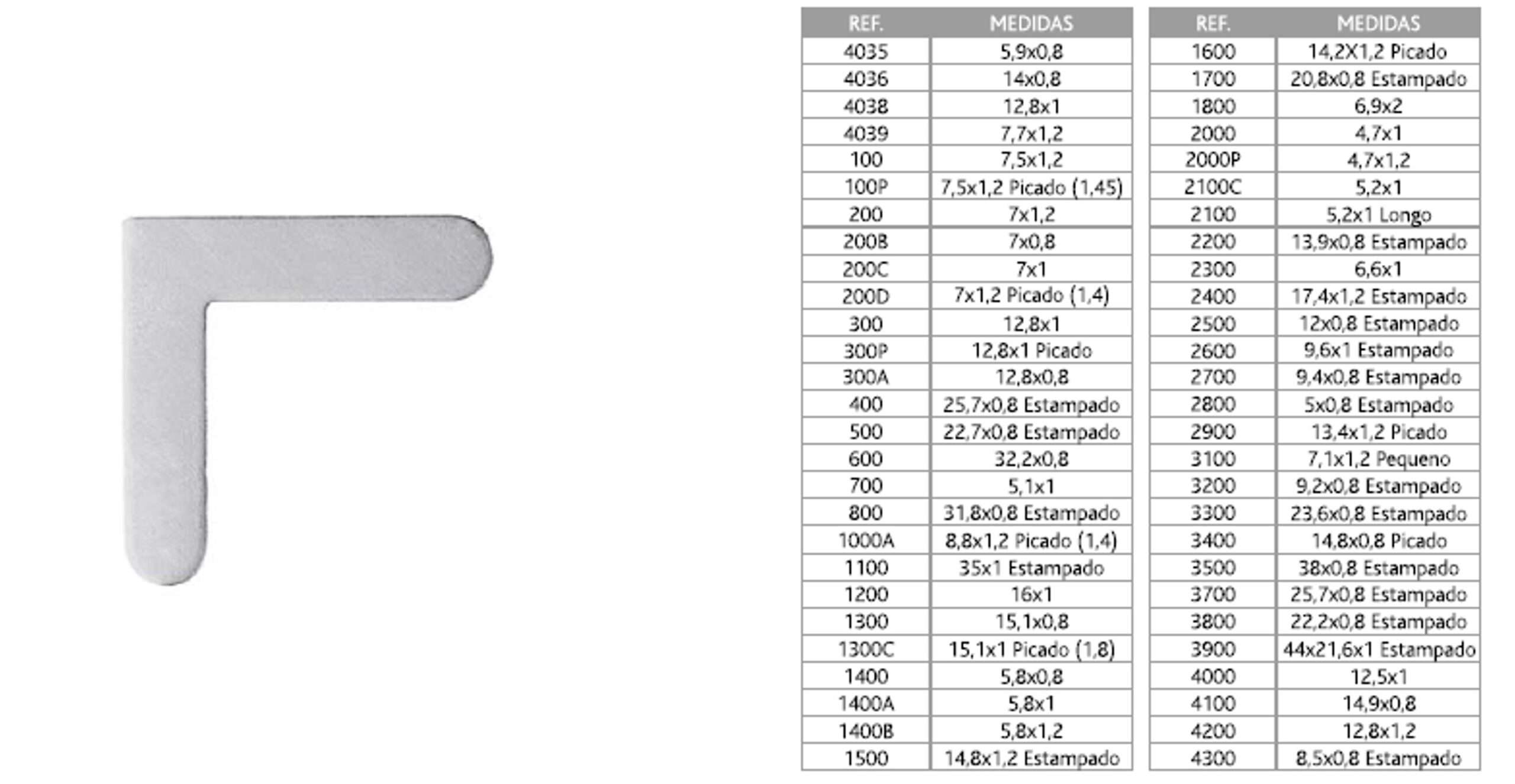 ESQUADRO ALINHAMENTO INOX 4035 "LEVI"