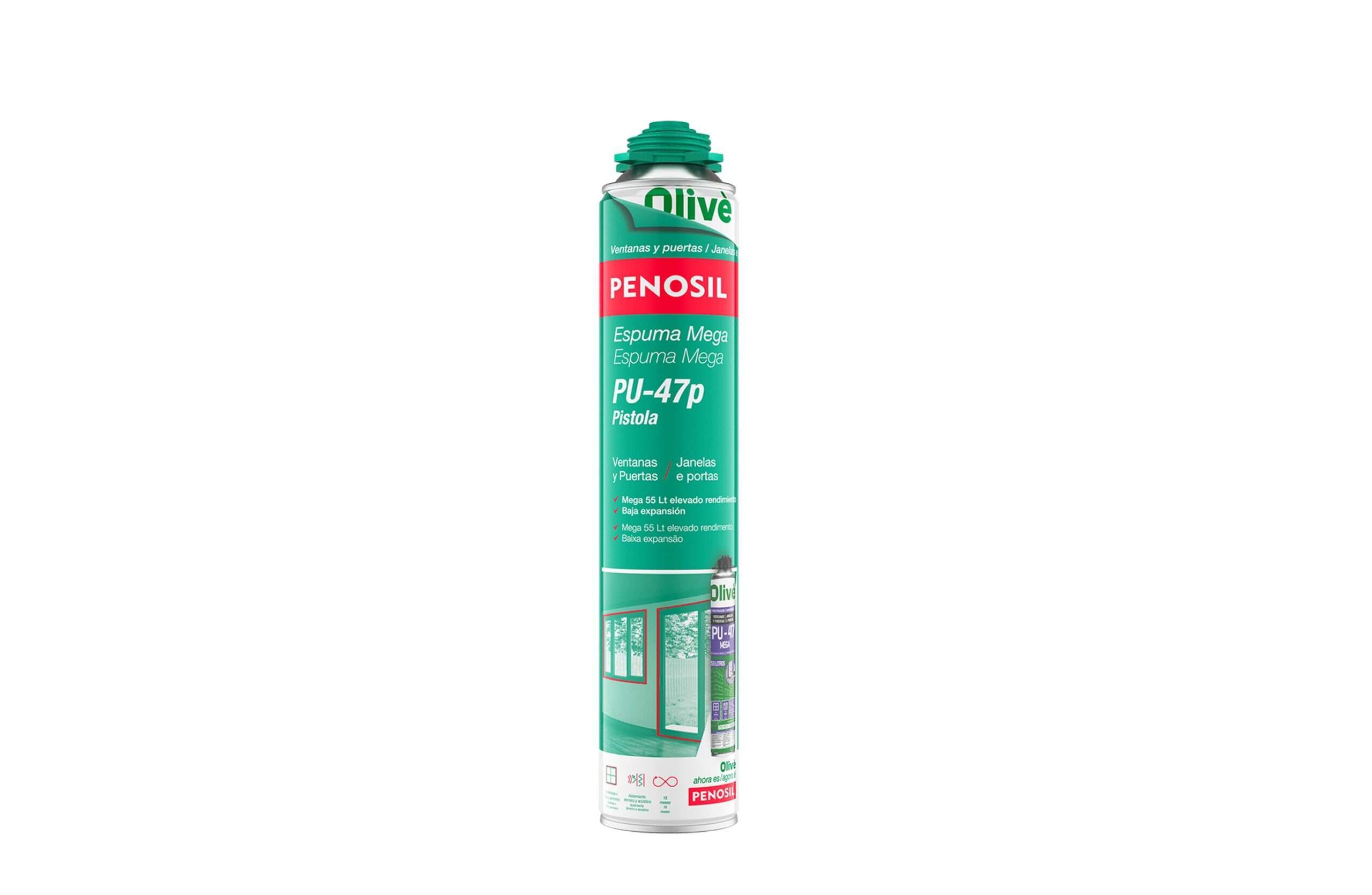 TUBO ESPUMA PU-47 MEGA EXPANSÃO CONTROLADA "PENOSIL"