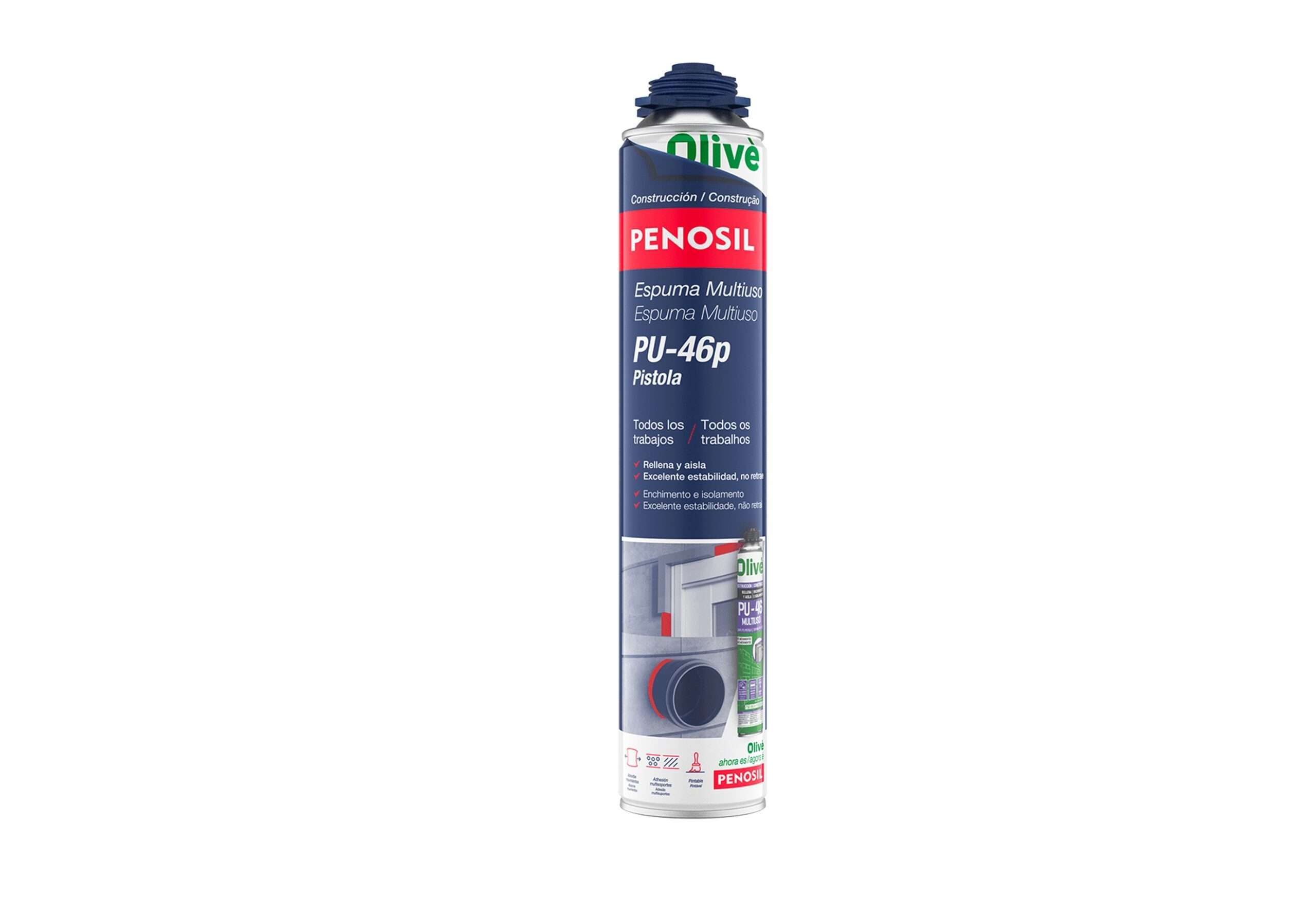 TUBO ESPUMA MAQUINA PU-46 MULTIUSOS "PENOSIL"